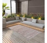 Outdoor Carpet Brown 120x180 cm Polypropylene Reversible UV-resistant.