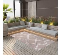 vidaXL Outdoor Carpet ARAKIL Brown 160x230 cm PP Balcony Rug Outdoor Blanket
