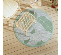 vidaXL Outdoor Carpet ARAKIL Green Ø120 cm PP