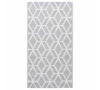 vidaXL Outdoor Carpet ARAKIL Grey 120x180 cm PP, Balcony Carpet, Outdoor Blanket