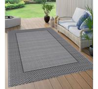 vidaXL Outdoor Carpet ARAKIL Grey 120x180 cm PP Balcony Rug Outdoor Blanket