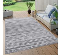 vidaXL Outdoor Carpet ARAKIL Grey 120x180 cm PP Balcony Rug Outdoor Blanket