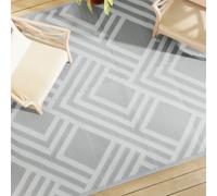 vidaXL Outdoor Carpet ARAKIL Grey 190x290 cm PP