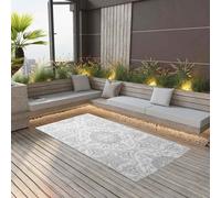 vidaXL Outdoor Carpet ARAKIL Light Grey 160x230 cm PP Rug Outdoor Blanket