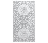 vidaXL Outdoor Carpet Light Grey 190x290 cm PP Terrace Rug Balcony Blanket