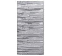 vidaXL Outdoor Carpet PP Rug - Grey 80x150 cm Double Layer Jacquard Design for Terrace, Balcony, and Poolside