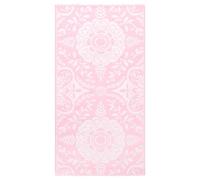 vidaXL Outdoor Carpet - Trendy Pink Polypropylene Rug for Patio, Balcony, Terrace, and Pool Area, 80x150 cm, with Double-layer Jacquard Pattern