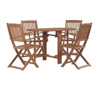 vidaXL Outdoor Dining Set 5 Piece, Garden Dining Set for Patio Balcony, Table an