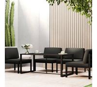 vidaXL Outdoor Dining Table Anthracite 120x60x66 cm Aluminium, Grey