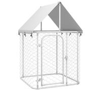 vidaXL Outdoor Dog Kennel with Roof 100x100x150 cm