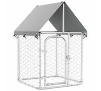 (100 x 100 x 150 cm) vidaXL Outdoor Dog Kennel with Roof Patio Enclosure Dog Cage Dog House Crate