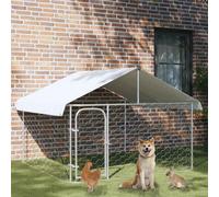 Vidaxl Outdoor Dog Kennel With Roof 200X200X150 Cm