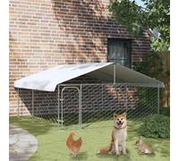 Vidaxl Outdoor Dog Kennel With Roof 300X300X150 Cm
