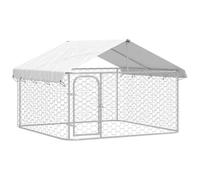 vidaXL Outdoor Dog Kennel with Roof Garden Patio Terrace Backyard Lawn Pet Supplies Dog Cage House Crate Playpen Run Lockable Safety