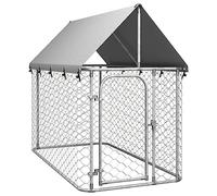 vidaXL Outdoor Dog Kennel with Roof - Versatile, Durable, Weather, Ample Space, Secure