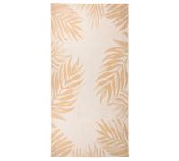 vidaXL Outdoor Flatweave Rug 100x200 cm Leaf Pattern