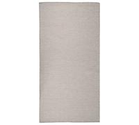 Vidaxl Outdoor Flatweave Rug 100X200 Cm Light Grey