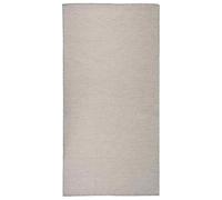 vidaXL Outdoor Flatweave Rug 100x200 cm Taupe UK
