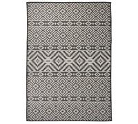 (black stripes, 120 x 170 cm) vidaXL Outdoor Flatweave Rug Patio Garden Runner Mat Area Rug Floor Carpet