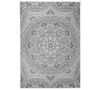 vidaXL Outdoor Flatweave Rug 160x230 cm Blue Pattern