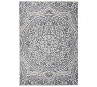 Berkfield Outdoor Flatweave Rug 160X230 Cm Blue Pattern