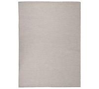 vidaXL Outdoor Flatweave Rug 200x280 cm Light Grey