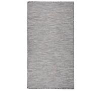 vidaXL Outdoor Flatweave Rug 80x150 cm Brown and Blue