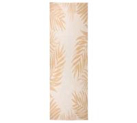 vidaXL Outdoor Flatweave Rug 80x250 cm Leaf Pattern