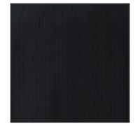vidaXL Black Bamboo Rug Floor Mat - Rectangular Carpet Runner for Living Room, Hallway - Durable, Water-Resistant, Anti-Slip Backing, 100x100cm