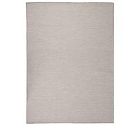 vidaXL Outdoor Flatweave Rug 200x280 cm Light Grey