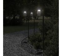 vidaXL Outdoor Floor Lamp Black 100 cm Stainless Steel