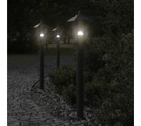 Outdoor Floor Lamps Garden Light Pathway Standing Lamp Stainless Steel vidaXL