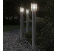 Outdoor Floor Lamps Pathway Lights Garden Light Lamp Stainless Steel vidaXL [EEK: A, B, C, D, E, F, G]