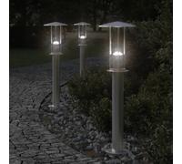 Outdoor Floor Lamps Pathway Lights Garden Light Lamp Stainless Steel vidaXL [EEK: A, B, C, D, E, F, G]