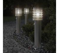 Outdoor Floor Lamps Pathway Lights Garden Light Lamp Stainless Steel vidaXL