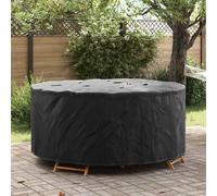 vidaXL Outdoor Furniture Cover Black 200 x 200 x 71 cm 420D fabric