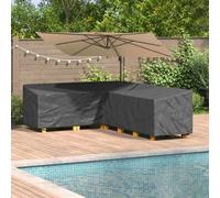 vidaXL Outdoor Furniture Cover Black 286 x 222 x 80 cm 600D fabric