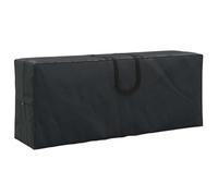 vidaXL Outdoor Furniture Cover Rectangular 125 x 32 x 50 cm Black 600D Oxford Fabric, Water and UV Resistant, Ideal for Garden or Patio, Spring and Autumn.