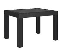 vidaXL Outdoor Garden Table - Modern Anthracite Polypropylene Patio Furniture - Ideal for Patio, Garden, Terrace, Balcony - 59x47x40 cm