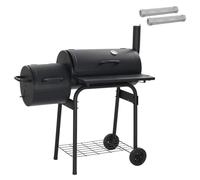 vidaXL Outdoor Grill 103 x 60 x 113 cm Steel Black