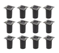 vidaXL Outdoor Ground Lights 12 pcs Square UK HOT