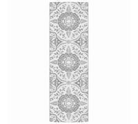 vidaXL Outdoor/Indoor Rug - 80x250 cm Light Grey Polypropylene Carpet for Patio, Balcony, Terrace, Poolside with Double Layer Jacquard Pattern
