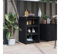 (black pine, 55x55x92 cm/3 shelves) vidaXL Outdoor Kitchen Cabinet Storage Cupboard Sideboard Solid Wood Pine