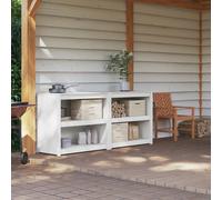 vidaXL Outdoor Kitchen Cabinet MEPPEL 2 pcs White 212 x 55 x 92 cm