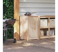 VidaXL Outdoor Kitchen Cabinet MEPPEL Natural Douglas 55 X 55 X 92 Cm