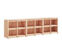 vidaXL Outdoor Kitchen Cabinet Patio Cupboard Sideboards 3 pcs Solid Wood Pine