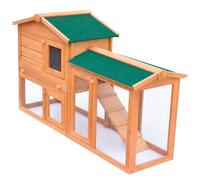 Vidaxl Outdoor Large Rabbit Hutch Small Animal House Pet Cage Wood