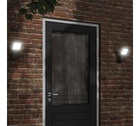 (black, 1 pcs/without sensor) vidaXL Outdoor LED Wall Lights Wall Lamps Wall Lantern Die-cast Aluminium