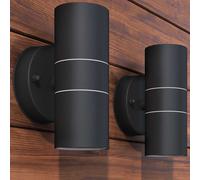 vidaXL Outdoor LED Wall Lights 2 pcs Stainless Steel Up/Downwards