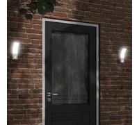 vidaXL Outdoor LED Wall Lights with Sensors 2pcs White Die-cast Aluminium